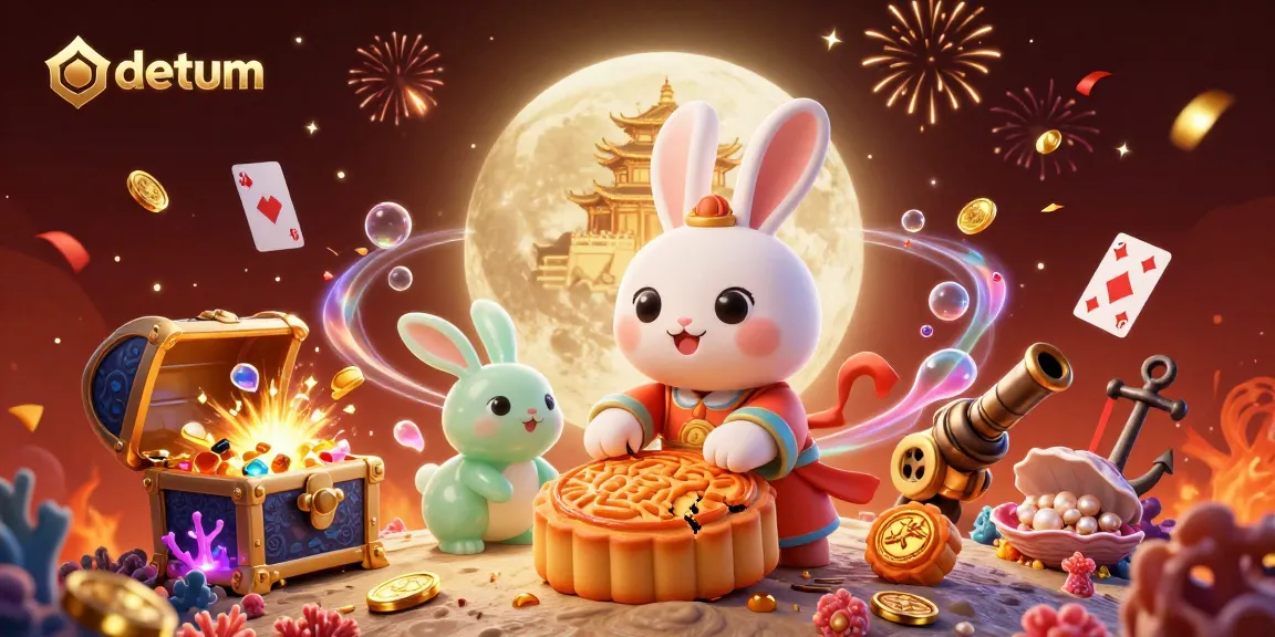 Experience thrilling gameplay at datum with our vibrant casino-themed illustration featuring a moon rabbit.