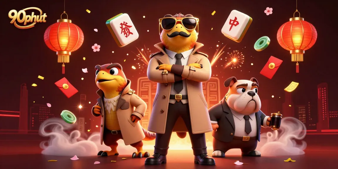 Experience 90phut's thrilling VIP casino scene with raptors in disguise and gold elements.