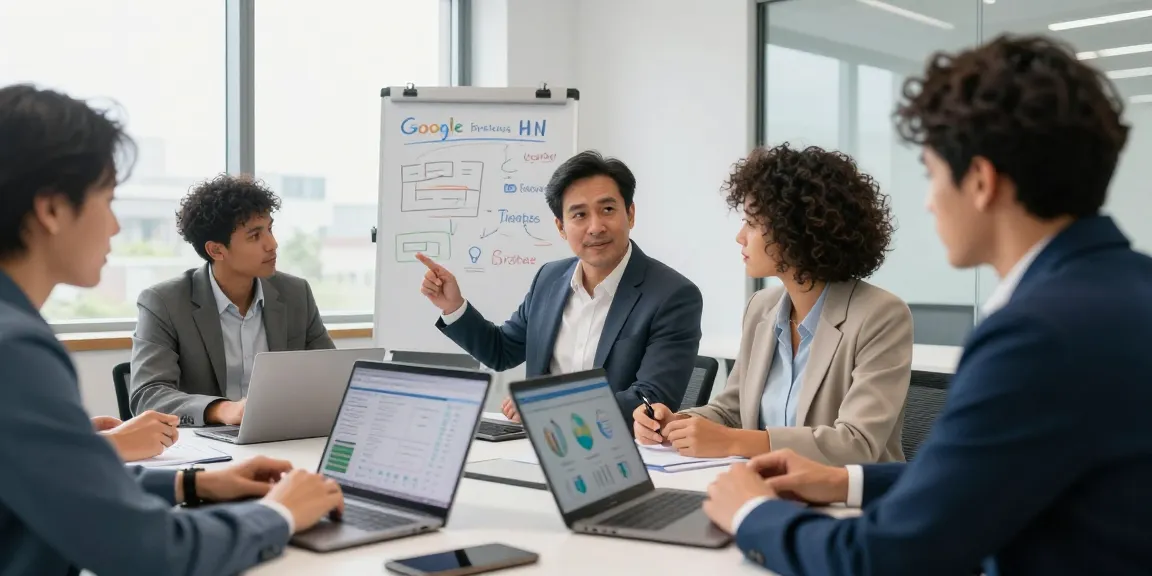 Gestión de Google My Business por agencia de Google My Business en oficina moderna.