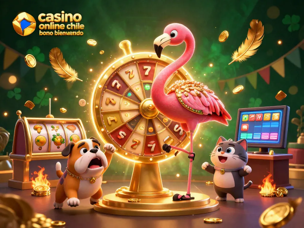 Gana en el casino online Chile con un bono de bienvenida y divertidos giros gratis junto a personajes animados.