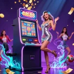 Win big with one88 in this vibrant casino scene featuring a joyful player and dynamic game elements.