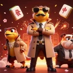 Experience 90phut's thrilling VIP casino scene with raptors in disguise and gold elements.