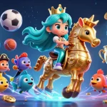 Experience thrilling gaming moments at 123b01 org with a vibrant mermaid princess and dynamic sports elements.