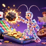 Engage with nbet's vibrant gaming world featuring a galactic samurai and golden treasures.