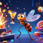 Experience the excitement of debet with vibrant 3D casino art showcasing dynamic games and jackpots.