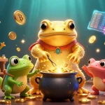 Experience the magic of sin88 nhà cái, where golden coins and crypto collide in an enchanting alchemist's lab.