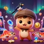 88i showcases a vibrant scene featuring cartoon Nessie and gold-obsessed elements of a lively casino.