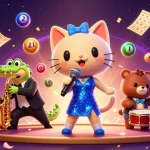 Experience the thrill with tx88 com in an exciting casino scene featuring joyful characters.